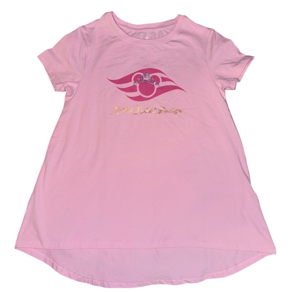 NEW Disney Cruise Line Girls Bibbidi Bobbidi Boutique Rhinestone Tunic Top, L